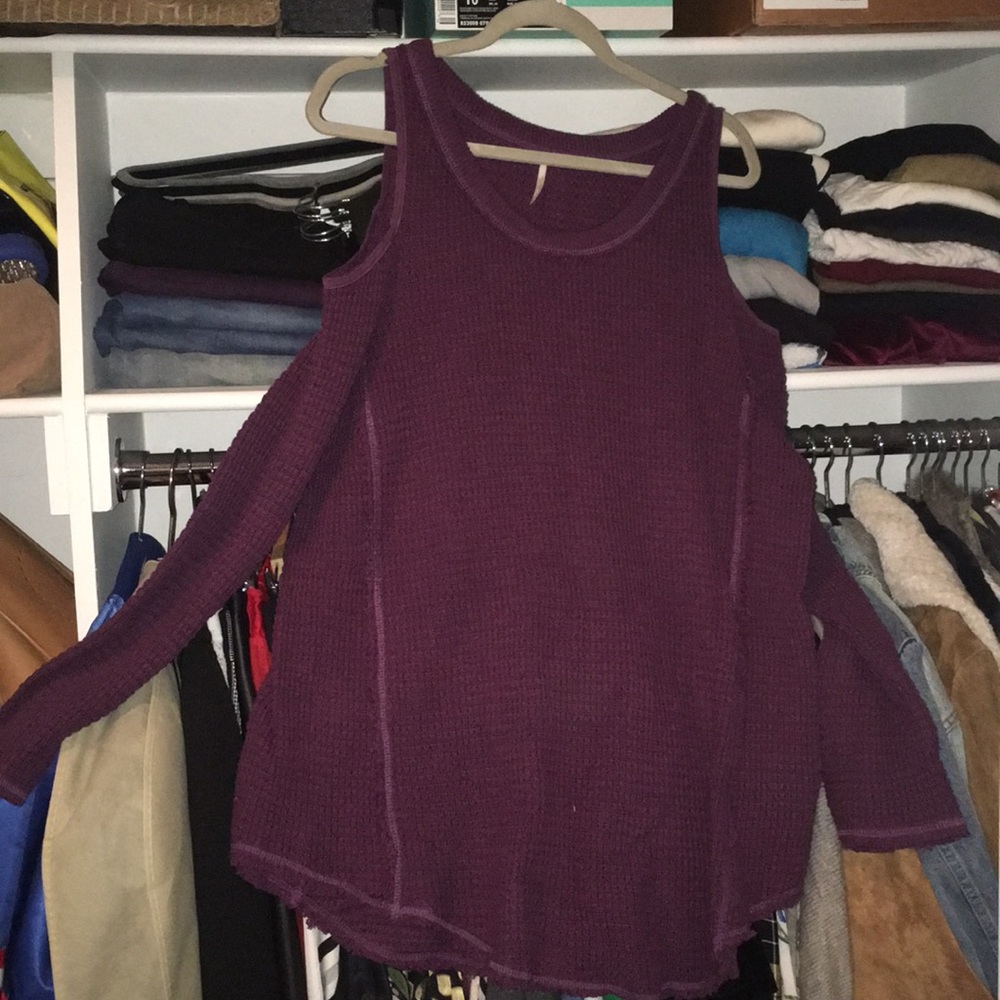 Free People Cold Shoulder Sweater size Large